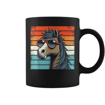 Caballo Retro Con Gafas Deol Para Hombres Es Y Niños Caballo Divertido Taza de café - Regaloses