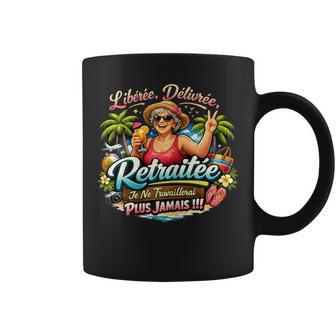 Cadeau Départ Retraite Libérée Délivrée Drole Original Tasse - Cadeauxyz