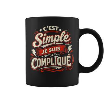 Cadeau Homme Humour Original C'estimple Jeuis Compliqué Tasse - Cadeauxyz