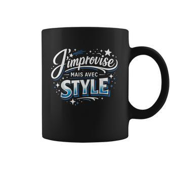 Cadeau Homme Original Humour J'improvise Mais Avectyle Tasse - Cadeauxyz