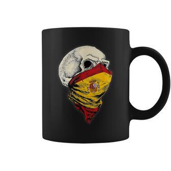 Calavera Bandera De España Taza de café - Regaloses