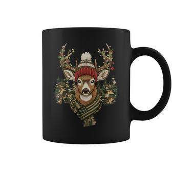 Camo Deer Hunting Christmas Pajamas Holiday Xmas Coffee Mug - Monsterry