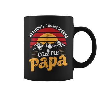 Camping Buddies Call Papa Humor Dad Grandpa Father's Day Coffee Mug - Thegiftio UK