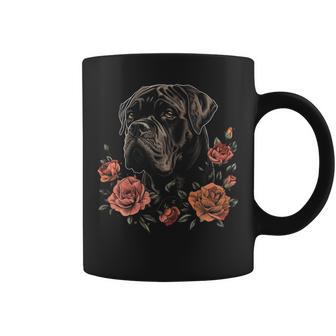 Cane Corso Mamá Floresintage Perro Taza de café - Regaloses
