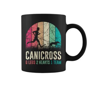 Canicross Correr Con Perro 6 Patas 2 Corazones Taza de café - Regaloses