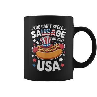 You Can't Spell Sausage Without Usa 4Th Of July Coffee Mug - Thegiftio UK
