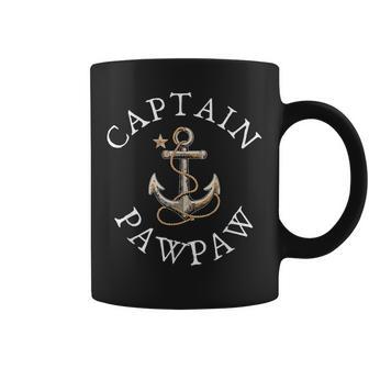 Captain Pawpaw Boat Sailing Boating Vintage Anchor Paw-Paw Coffee Mug - Thegiftio UK