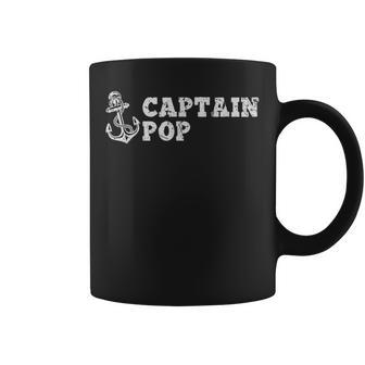 Captain Pop Sailing Boating Vintage Boat Anchor Coffee Mug - Thegiftio UK