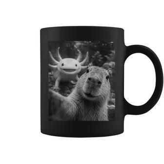 Capybara Axolotl Selfie Coffee Mug - Thegiftio UK