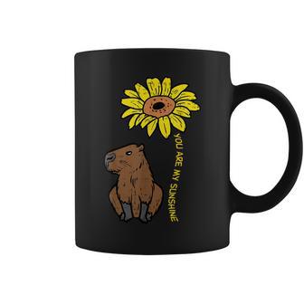 Capybara Sunflower You Are My Sunshine Capy Girls Kids Coffee Mug - Thegiftio UK