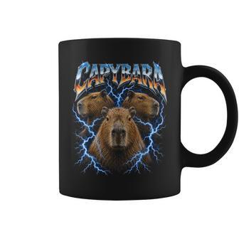 Capybara Vintage Meme 90S Heavy Retro Capybara Animal Lover Coffee Mug | Seseable UK