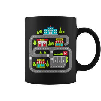Car Track Play Cars Roads On Back For Dad Fathers Day Coffee Mug - Thegiftio UK