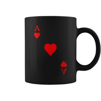 Carte À Jouer As De Cœur Carnaval Costume Poker Tasse - Cadeauxyz