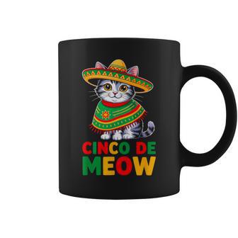 Cat Cinco De Mayo Party Mexican Boys Girls Cinco De Meow Coffee Mug - Thegiftio UK