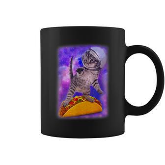 Cat Galaxy Flying Tacos Space Kitty Adventure Coffee Mug - Thegiftio UK