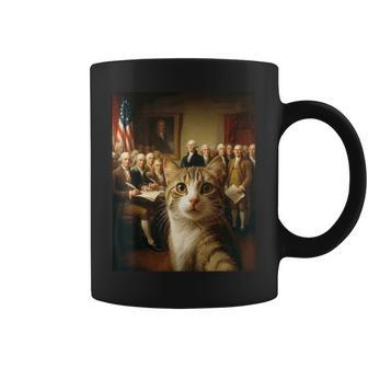 Cat Selfie 1776 2026 Fourth Of July Coffee Mug - Thegiftio UK