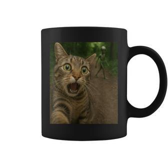 Cat Selfie Alien Coffee Mug - Thegiftio UK
