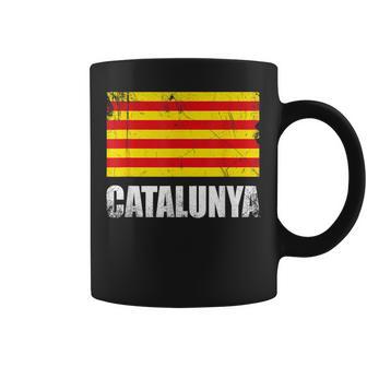 Catalunya Bandera Catalana Cataluña Bandera Recuerdo Catalán Taza de café - Regaloses