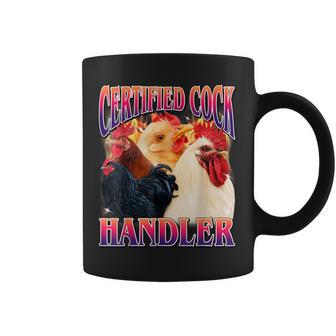 Certified Cock Handler Offensive Adult Humor Bootleg Coffee Mug - Thegiftio UK