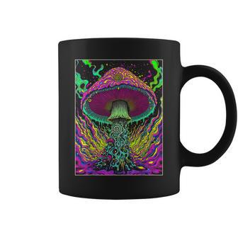Champignons Psychédéliques Cool Trippy Fungi Techno Rave Tasse - Cadeauxyz
