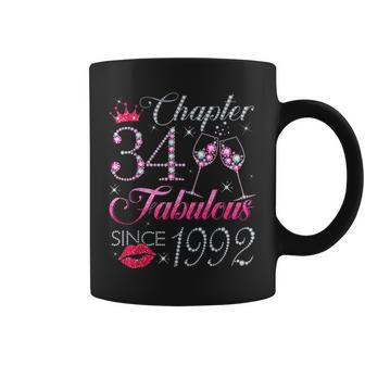 Chapter 34 Fabulous Since 1992 34Th Birthday For Women Coffee Mug - Thegiftio UK