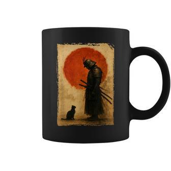 Chasseur Japonaisintage Et Art Chat Noir Tasse - Cadeauxyz