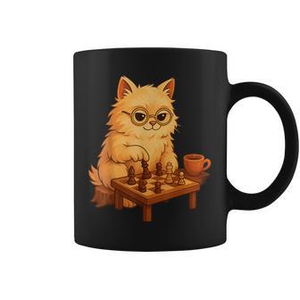 Chat Mignon Jouant Aux Échecs Amoureux Des Animaux Joueur D'échecs Enfants Tasse - Cadeauxyz