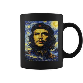 Che Guevara Cuba Revolución Retratoan Gogh Manga Larga Taza de café - Regaloses