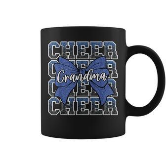 Cheer Grandma Bow Sport Cheerleader Cheerleading Blue Coffee Mug - Thegiftio UK