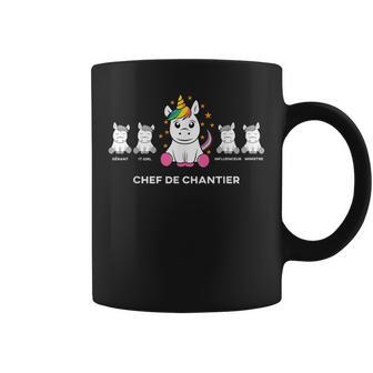 Chef De Chantier Licorne Amusante Pour Les Employés Tasse - Cadeauxyz