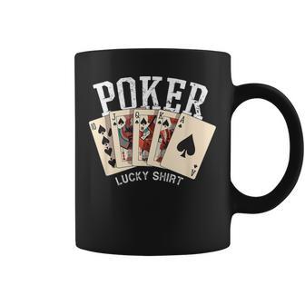 Chemise De Poker Lucky Joueur De Poker Jeu De Poker Amusant Poker Tasse - Cadeauxyz