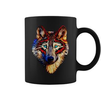 Chemise Pour Homme Et Motif Loup Indien Tasse - Cadeauxyz