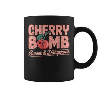 Cherry Bomb Cherries Roller Derby Retro 70S Coffee Mug - Thegiftio UK