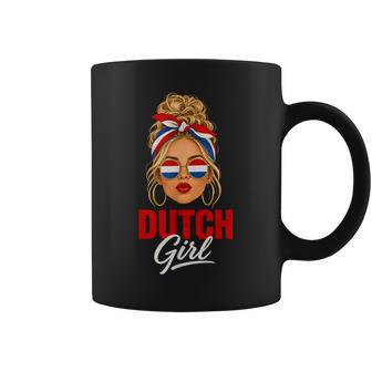 Chica Neerlandesa Bandera Países Bajos Taza de café - Regaloses