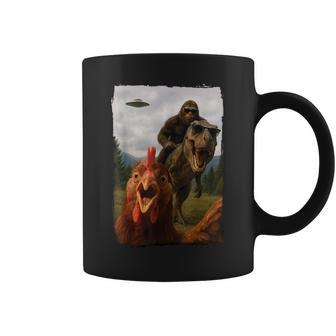 Chicken Bigfoot T-Rex Ufo Selfie Coffee Mug - Thegiftio UK
