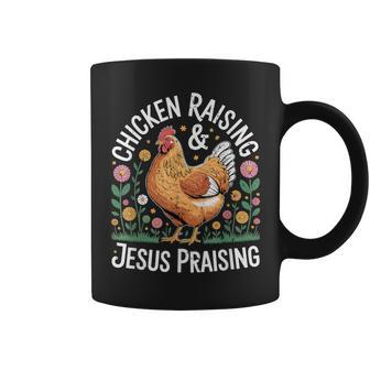 Chicken Raising Jesus Praising Christian Homestead Life Coffee Mug - Thegiftio UK