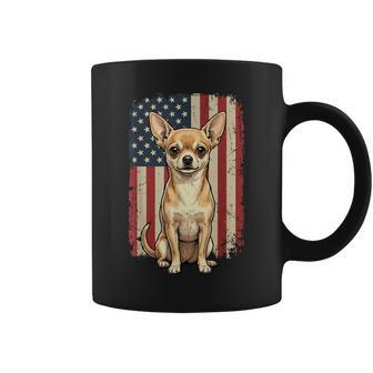 Chihuahua Usa Flag Coffee Mug - Thegiftio UK
