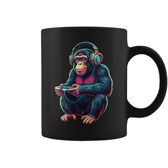 Chimpanzé Jeu Animal Jeuxidéo Chimpanzé Drôle Tasse - Cadeauxyz