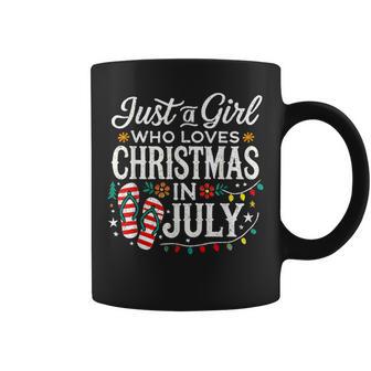Christmas In July Girls Summer Beach Vacation Coffee Mug - Thegiftio UK