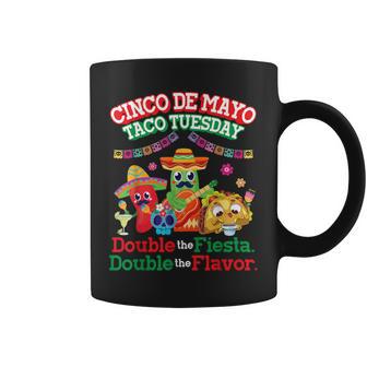 Cinco De Mayo 2026 Taco Tuesday Double Fiesta Double Flavor Coffee Mug | Mazezy
