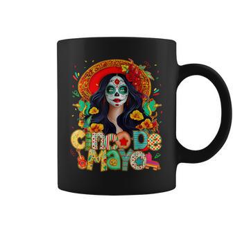 Cinco De Mayo Mexican Fiesta 5 De Mayo Sugar Skull Coffee Mug - Thegiftio UK
