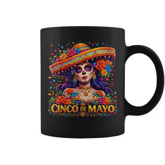 Cinco De Mayo Sugar Skull Girl Mexican Fiesta 5 Mayo Women Coffee Mug | Mazezy