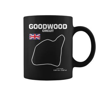 Circuito Famoso Esquema Goodwood Pista Carrera Fan Car Racing Taza de café - Regaloses