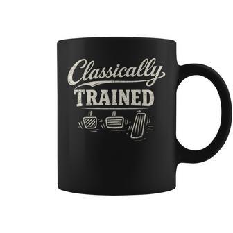 Classically Trained Manual Car Pedals Driving Coffee Mug | Mazezy