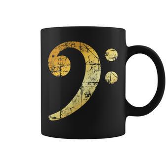 Clave De Bajo Amarillointage Bajista Taza de café - Regaloses