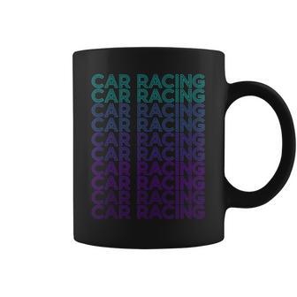 Coche De Carreras Retro De Coche De Carreras In Mangas Taza de café - Regaloses