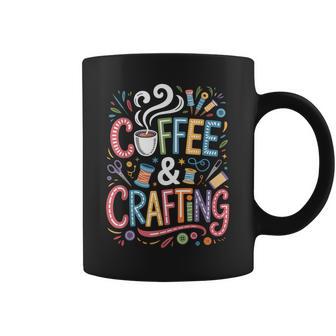 Coffee And Crafting Crafter Coffee Mug - Thegiftio UK