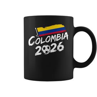 Colombia Fútbol Jugador De Fútbol Fan Bandera Colombiana Taza de café - Regaloses