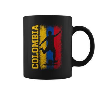 Colombia Soccer Vintage Flag For Colombian Football Boys Coffee Mug - Thegiftio UK
