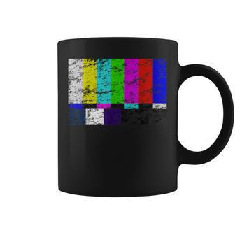 Color Bars Tv Test Pattern T Televisión Color Broadc Taza de café - Regaloses